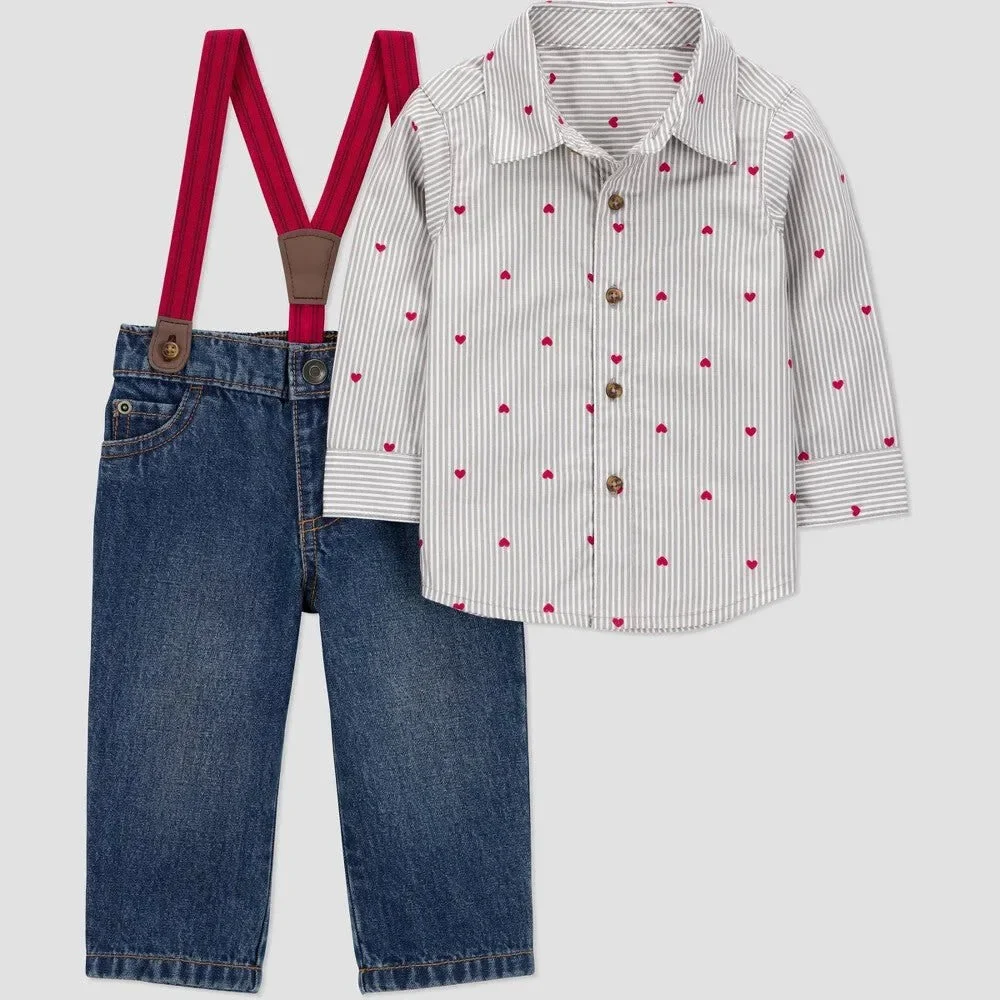 Carter's Baby Boys' 2pc Valentine's Day Set Newborn